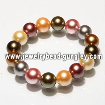 Fashion multicolor mother of pearl bracelet