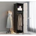 Plastic Stainless Steel Wardrobe Assembly Storage Rack