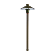 Path light Garden light fixture with brass hat