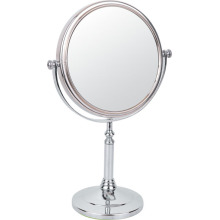 Double Sides Metal Chrome Makeup Mirror