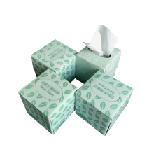 Caja de cubo de etiqueta personalizada tejido facial
