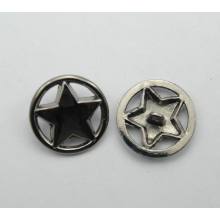New design personalized metal star army jeans buttons