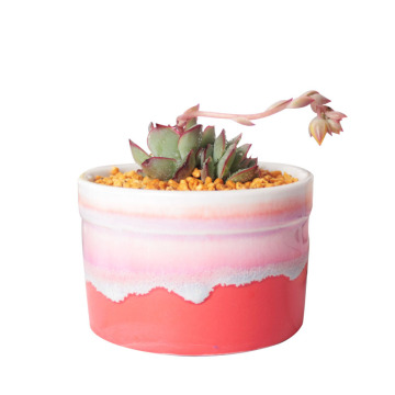 Floral Addiction Small Fresh Flowing Glazed Flower Pot