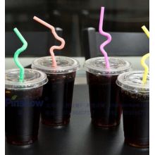 Custom Print Flexible PVC PP en plastique dur en paille, PVC PVC PP Straw pour boissons