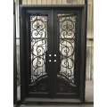 Home Double Entrance Steel Wrought Iron Door