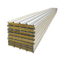 prefabricated house heat insulation rock wool sandwich panel