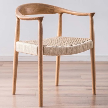2023 Cadeira de madeira para artesanato para sala de estar