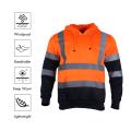 Hi-Vis Reflective Safety Softshell Hoodie Sweatshirt for Men