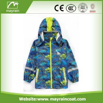 PU Fabric School Raincoat for Kids