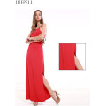 Summer New Halter Bandage Dress Strapless Dress Solid Color Sleeveless Dress Sexy Package Hip Split Women Dresses