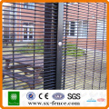 Green coated welded security high fencing