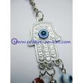 Alloy Hamsa Evil Eye Beads  Keychain