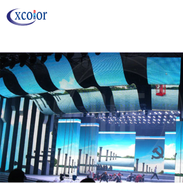 Flexible Curtain LED display stage usage