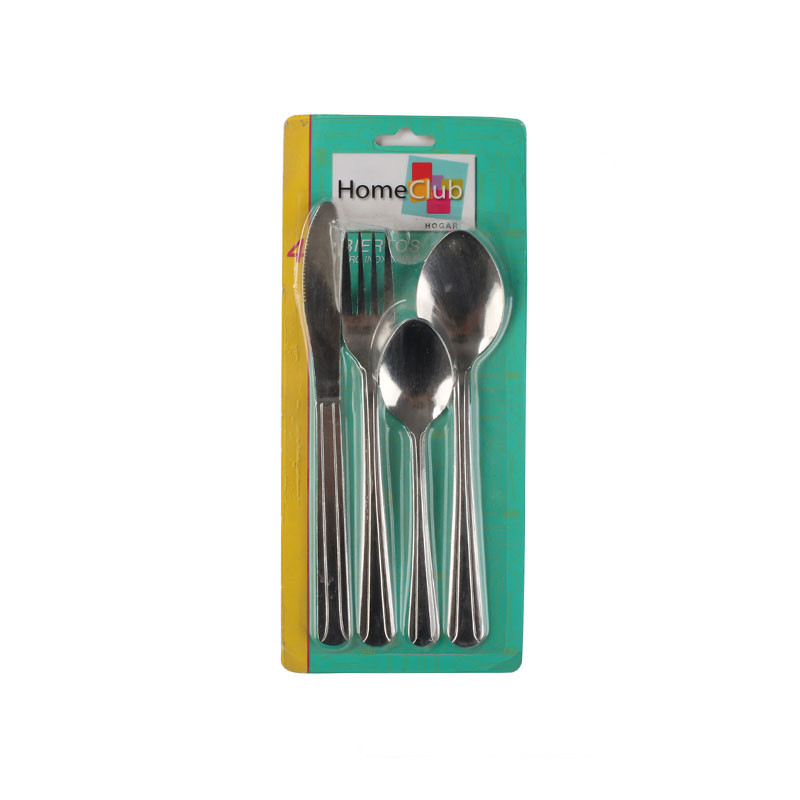 Supermarket Stainless Steel Cutlery Color Card Set