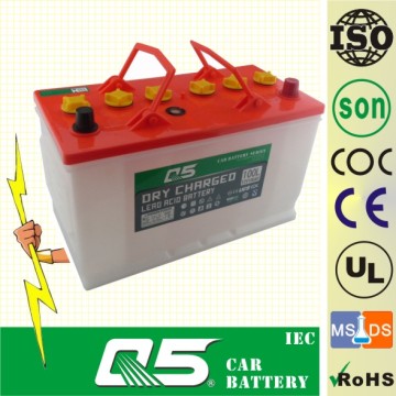 JIS-N90L 12V90AH, Super Dry Car Battery Auto Truck avec Long Life Time