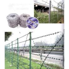 Alambre de púas, galvanizado / PVC revestido / alambre de púas pulverizado de plástico