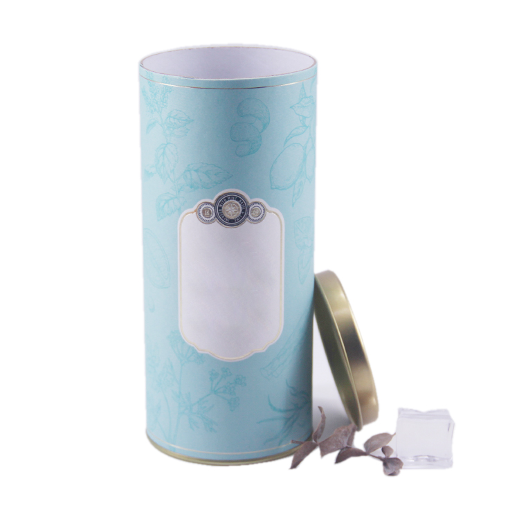Round blue cardboard wine packaging Round blue cardboard wine packaging