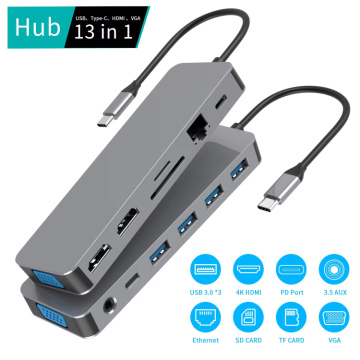 13in1 Multifunktions USB C Hubs Docking Station