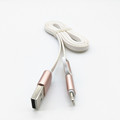 Cable de carga de datos de fideos USB 2 en 1 de alta calidad