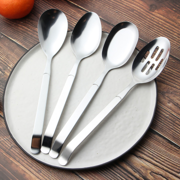 Kitchen stainless steel buffet serving spoon set