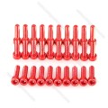 M3*8mm Aluminum 7075 Dome Head Button Screws