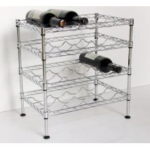 DIY 4 Tiers Chrome Metal Beer/Liquor Bottle Rack Holder