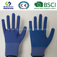 PVC Dots Guantes de seguridad de trabajo de poliéster