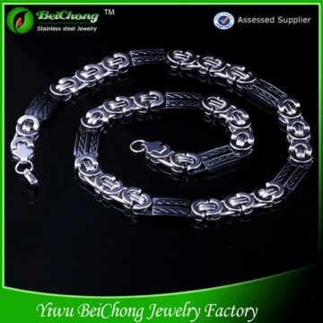 Высокое качество ювелирных изделий стали византийские Plat цепи ожерелье