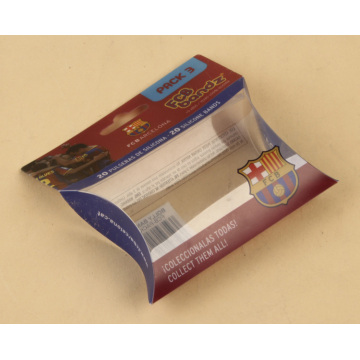 Boîte d&#39;emballage de petit cadeau en plastique en forme d&#39;oreiller (paquet de PVC)