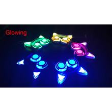 Wholesale Colorful LED Flashing Earphones Cat Ear Headphones