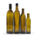 75CL 750ml Botella de vidrio de aceite de oliva ámbar cortés