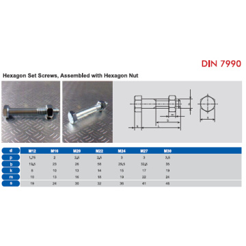 DIN 7990 Sechskantschrauben