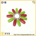 colorful rubber silicone zipper puller for bags