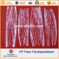 Anti Crack PP Polypropylene Fibrillated Mesh Fiber