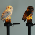 Lampes de hibou solaire en résine