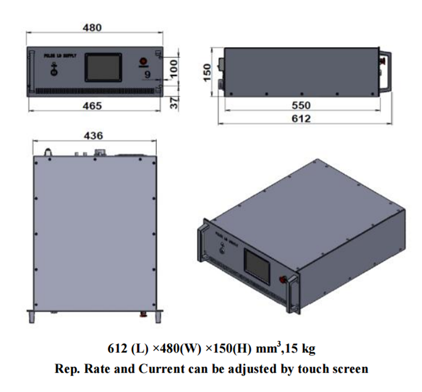 power supply of 532nm laser PSU-DPS-Q-II3U