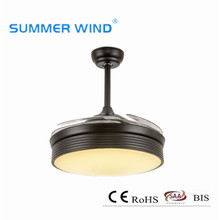 Contemporay invisible led ceiling fan lamps