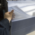 Clear matt translucent rigid sheet plastic