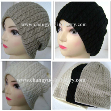 Winter acrylic knitted warm hat