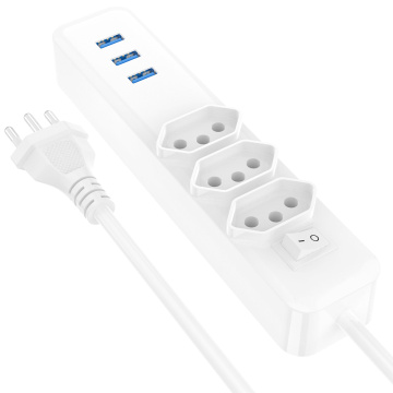 Brazil Socket Extension Cord Surge Protector Power Strip