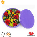 Round Flower Gift Hat Cardboard Packaging Box