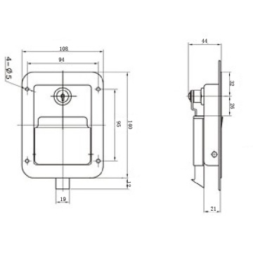 Remolque carro mueble con cerraduras