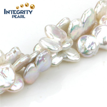 Double Coin Pearl Strand 13mm Coin Gourd Pearl String