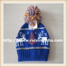 Kinder Manschette Knitted Beanie Mütze