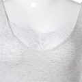 OEM logo organic cotton lace women tank top