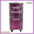 3 patrones disponibles Professional Travel Trolley Maquillaje caso (SATCMC025)