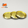 D85mm Gold print Top/Ring/Bottom Components for Tin Can