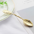 Small gold spoon metal coffee tea spoon scoop