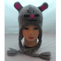 Lovely cartoon design children knit animal hat