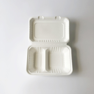 9x6''-1000ml 2-compartment food container